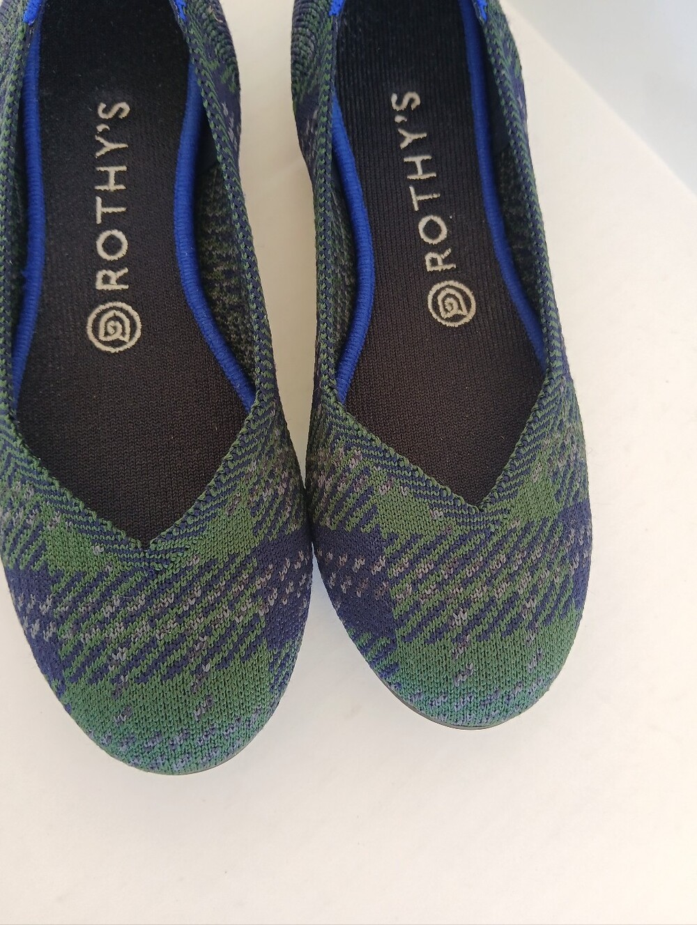Rothy's The Flat In Forest Tartan Plaid Women's Size 8 - Picture 5 of 8